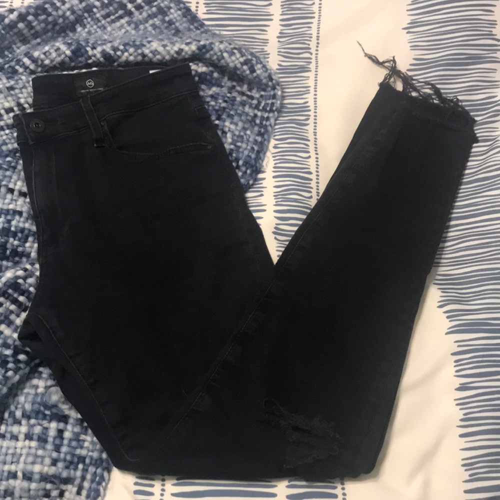 Distressed Skinny Jeans—AG